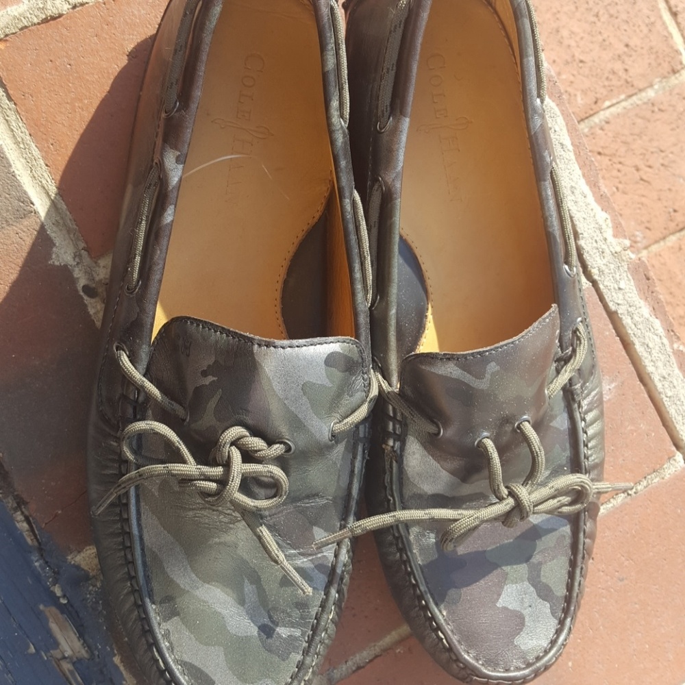 Men Cole Haan camouflage loafers